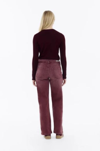 Bild von Tall Damen Judy Wide Leg Jeans L37 Inch, wineyard red