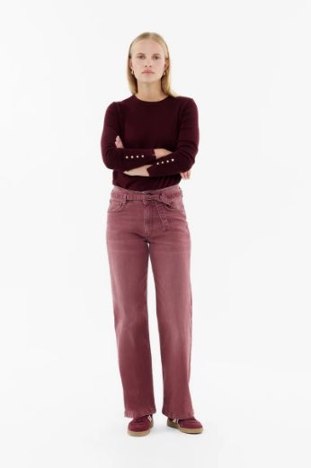 Bild von Tall Damen Judy Wide Leg Jeans L37 Inch, wineyard red
