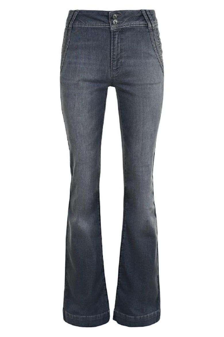 Bild von Tall Damen Bootcut Jeans Flynn Pocket L34 & L36 Inch, smoke grey