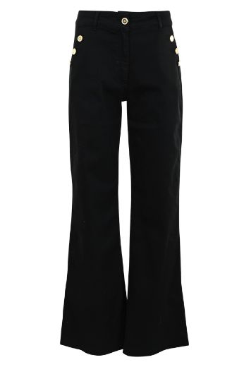 Image de Tall Femme Pantalon Denim Coloré Holly Buttons Longueur L34 et L36 Pouces
