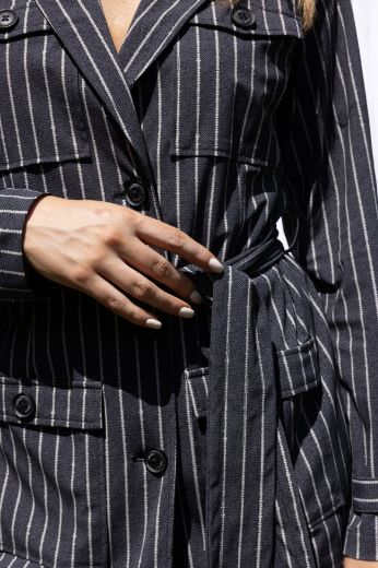Image de Tall Femme Blazer Veste Noah Fines Rayures Pois