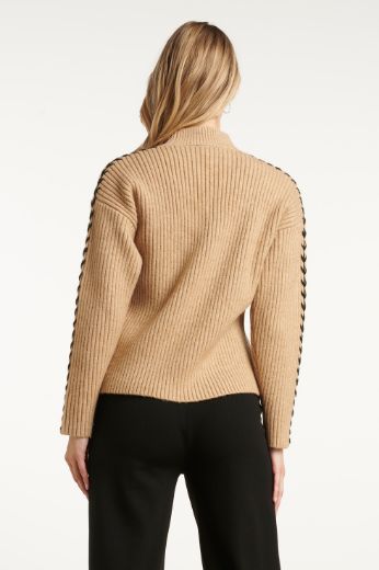 Bild von Damen Strickpullover Rippe