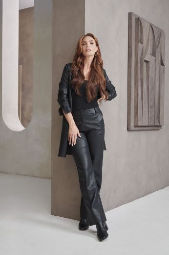 Picture of Tall Women Faux Leather Trousers