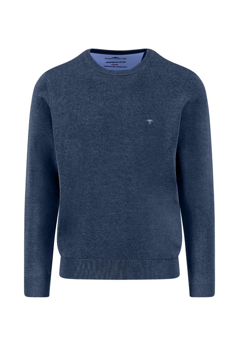Bild von Tall Herren Feinstrickpullover Rundhals