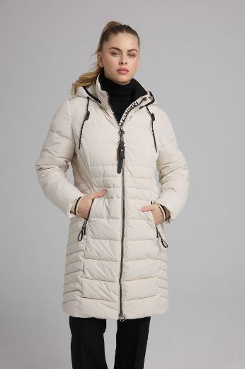 Image de Tall Femmes Manteau Pluie Faux Doudonne Extra long