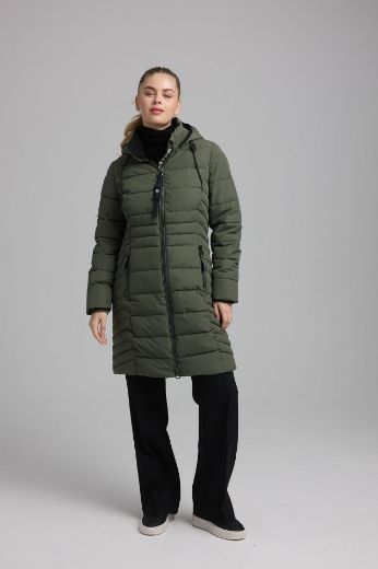 Image de Tall Femmes Manteau Pluie Faux Doudonne Extra long