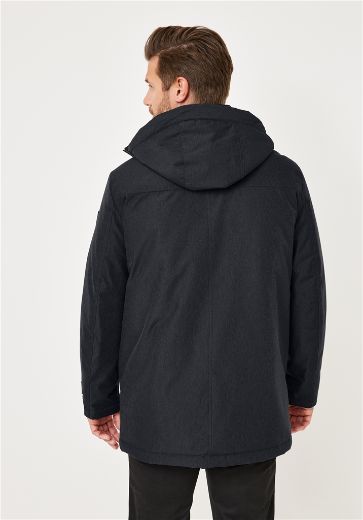 Image de Tall Hommes Hiver Veste Parka Capuche Extra Long