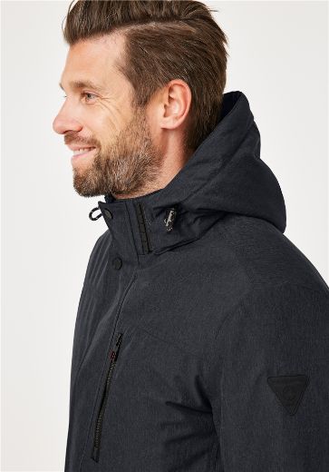 Image de Tall Hommes Hiver Veste Parka Capuche Extra Long