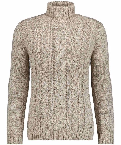 Show details for Tall Men Knitted Jumper Roll Neck Cable Knit Picture of Tall Men Knitted Jumper Roll Neck Cable Knit