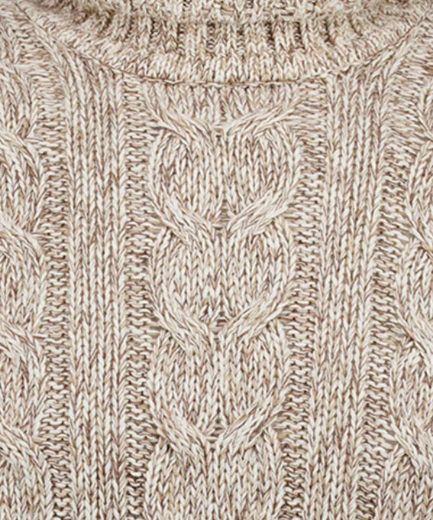 Picture of Tall Men Knitted Jumper Roll Neck Cable Knit
