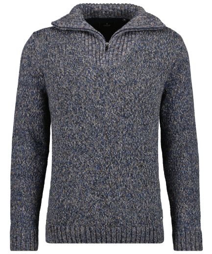 Picture of Tall Troyer Knitted Sweater Tweed