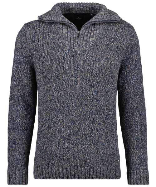 Show details for Tall Troyer Knitted Sweater Tweed Picture of Tall Troyer Knitted Sweater Tweed