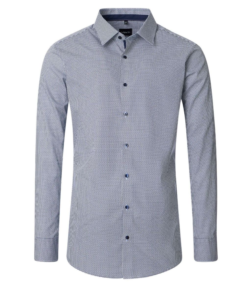 Picture of Tall Men Shirt Modern Fit 72 cm Sleeve Length Minimalprint Blue