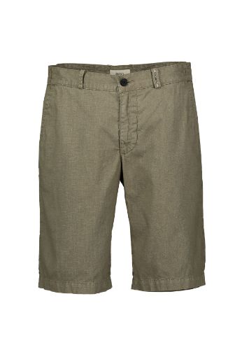 Bild von Tall Herren Leinen Baumwoll Bermuda Shorts Whitby