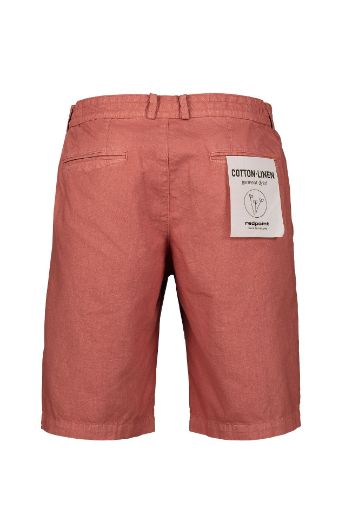Bild von Tall Herren Leinen Baumwoll Bermuda Shorts Whitby