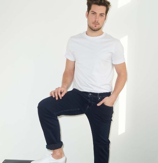 Bild von Tall Herren Jeans Ben Straight Leg Loose Fit L38 Inch, blue black