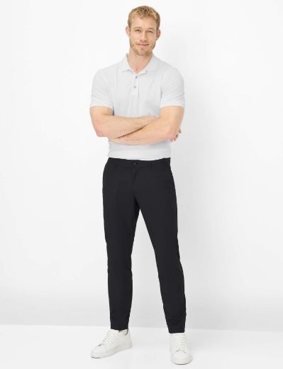 Picture of Tall Men Fabric Trousers Phil P L38 Inch, black