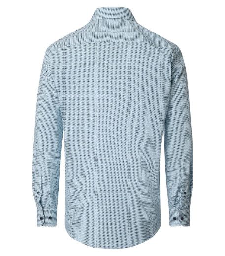 Bild von Tall Herren Hemd Casual Fit Ärmellänge 72 cm, blau grün minimal
