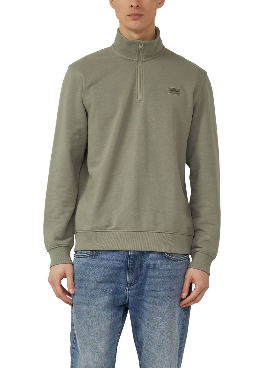 Image de Tall Homme s.Oliver Sweat-Shirt Zippé Extra Long