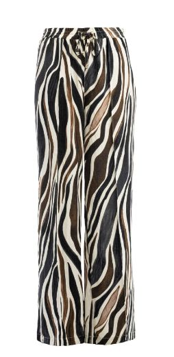 Bild von Tall Damen Sommerhose Zebra Print Woven