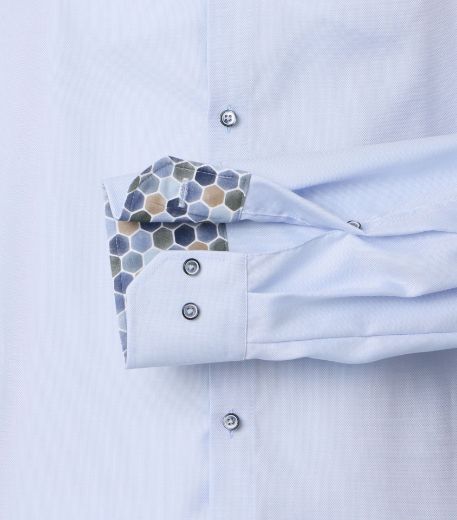 Bild von Tall Herren Hemd Modern Fit Ärmellänge 72 cm, blue