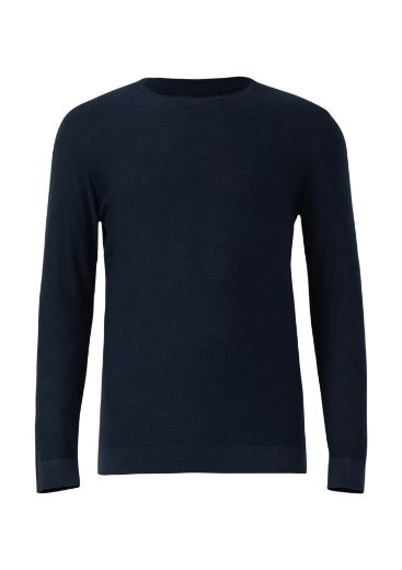 Bild von Tall Herren Strickpullover Rundhals Extra Lang