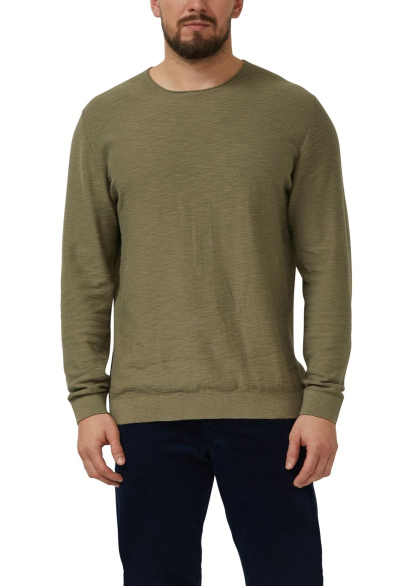 Bild von Tall Herren Strickpullover Rundhals Extra Lang