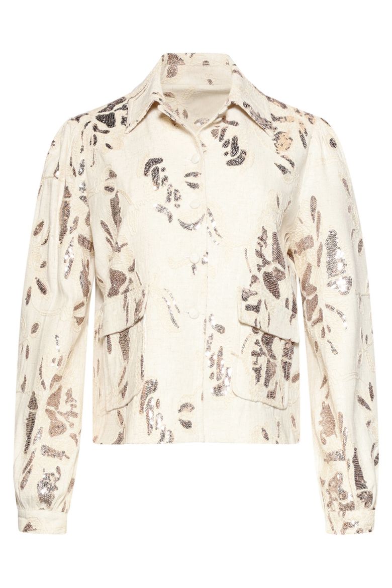 Bild von Tall Damen Kurblazer Jacke Pailletten