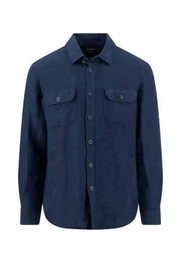 Image de Tall homme Surchemise en lin, manches extra longues 72 cm