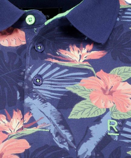 Picture of Tall Men Polo T-Shirt 100 % Cotton Allover Print