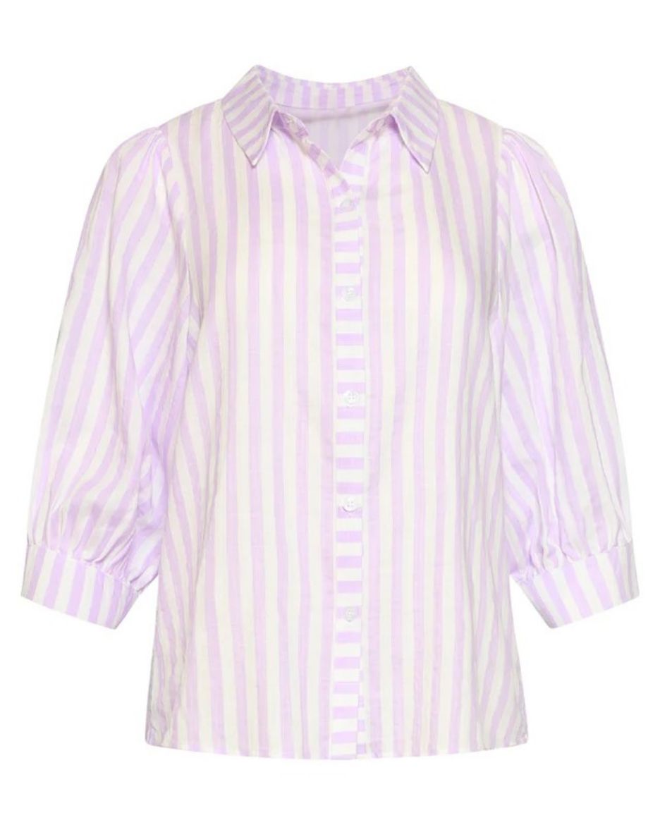 Bild von Damen Kurzarm Bluse Gestreift