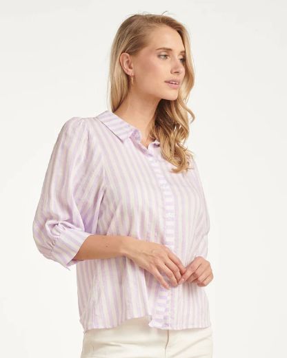 Bild von Damen Kurzarm Bluse Gestreift