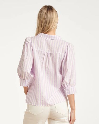 Bild von Damen Kurzarm Bluse Gestreift