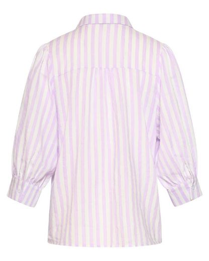 Bild von Damen Kurzarm Bluse Gestreift