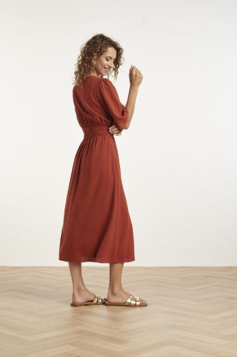 Bild von Tall Damenkleid Midi, terracotta