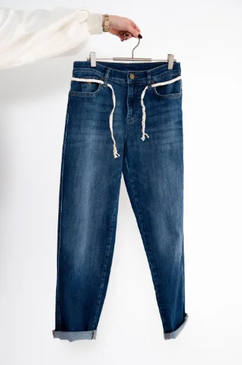 Image de Tall Women Jeans Diaz Carrot Fit L36 Inch, authentic blue