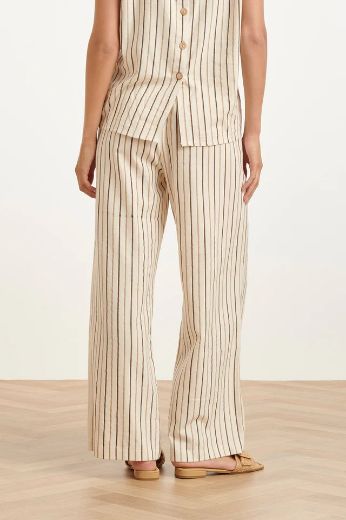 Image de Tall femmes Pantalon, taille haute, rayé, 37 inches