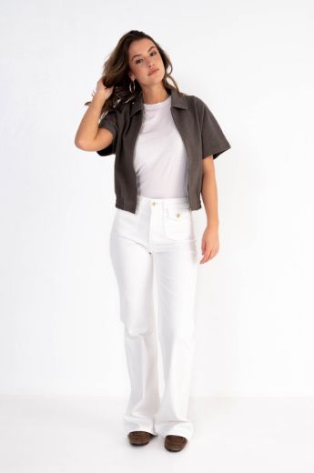 Picture of Tall Women Jeans Bobby Pocket Semi-Wide Leg L34 & L36 Inch, offwhite