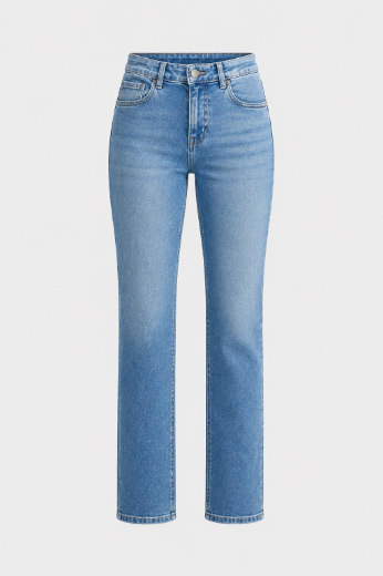 Bild von Tall Damen Wonderjeans High Waist Straight L36/L37 Inch, authentic blue