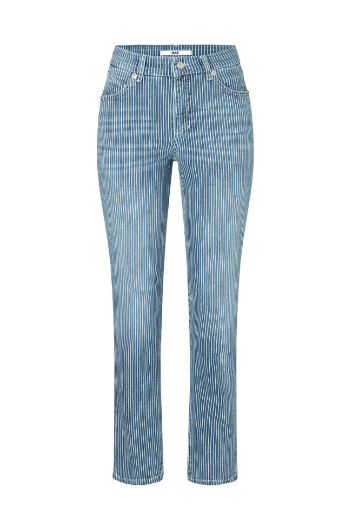 Bild von Tall Damenjeans MAC Melanie L34 & L36 Inch, mid dark striped