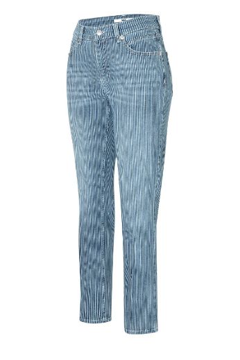 Bild von Tall Damenjeans MAC Melanie L34 & L36 Inch, mid dark striped