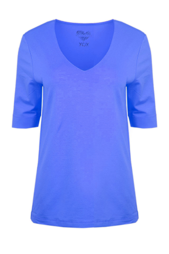 Bild von Tall Damen T-Shirt V-Ausschnitt Halbarm