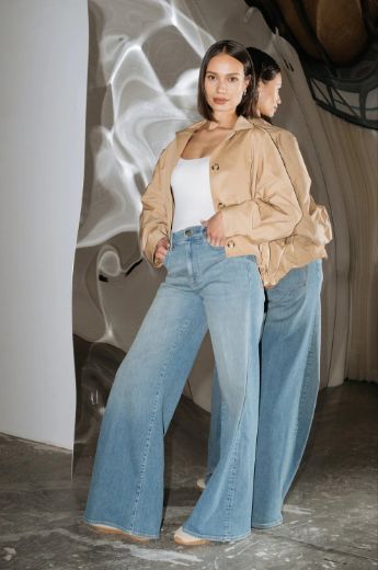 Picture of Tall Women Jeans Francis Straight Wide Leg L36 Inches