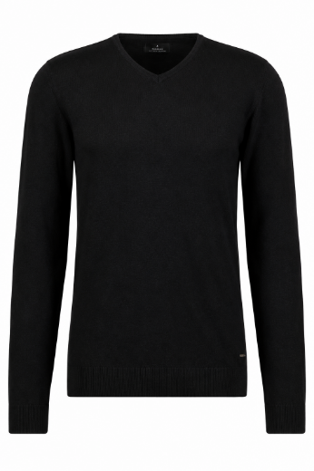 Bild von Tall Herren Strickpullover V Ausschnitt Baumwolle Kaschmir
