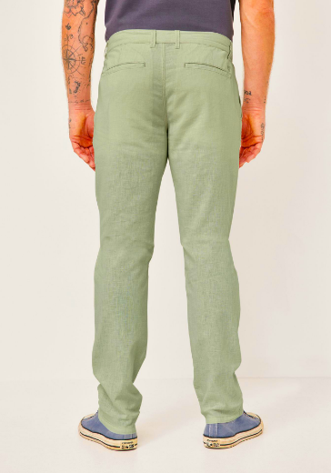Bild von Tall Herren Leinen Baumwoll Chinohosen Halifax L36 & L38 Inch