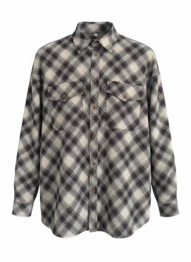 Bild von Tall Damen Bluse Casual Karo