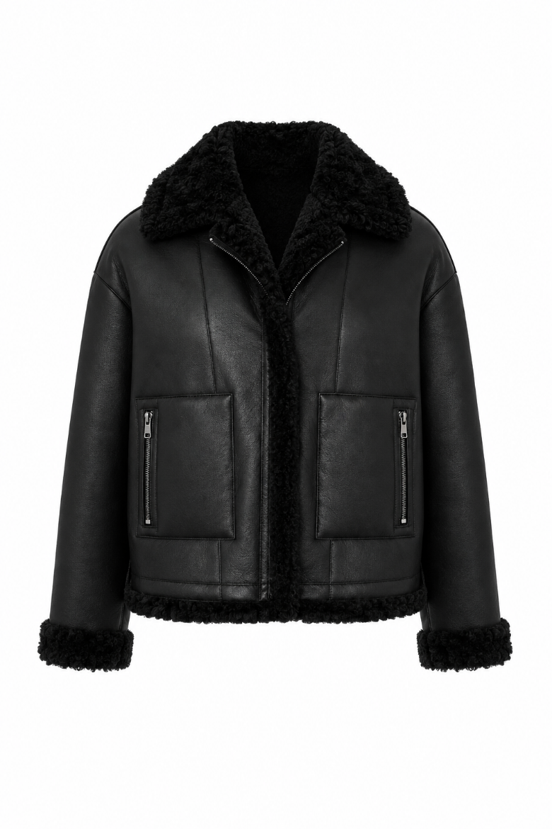 Picture of Tall Women Reversible Faux Leather Fur Jacket