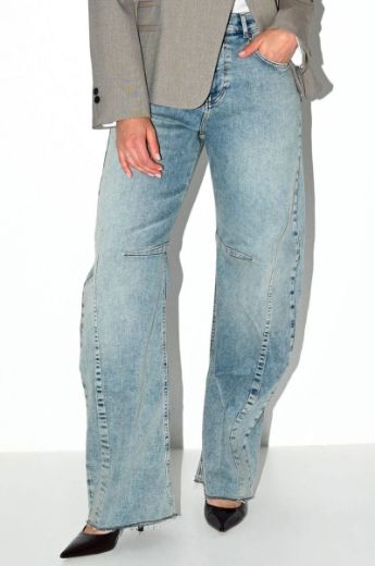 Picture of Tall Women Jeans Bosley Barrel Straight L34 & L36 Inch, meso blue
