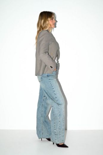 Picture of Tall Women Jeans Bosley Barrel Straight L34 & L36 Inch, meso blue