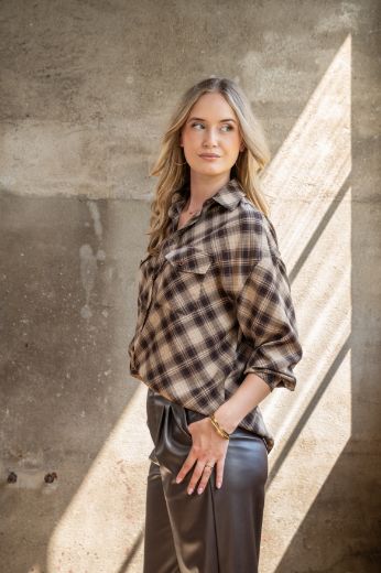 Bild von Tall Damen Bluse Casual Karo